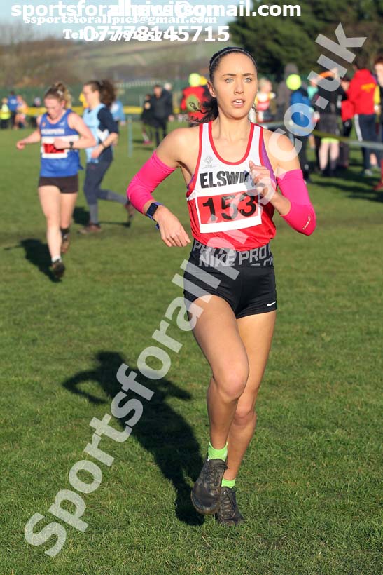 Senior womens 2020 Birtley Cross Country Relay, County Durham.  Photo: David T. Hewitson/Sports for All Pics